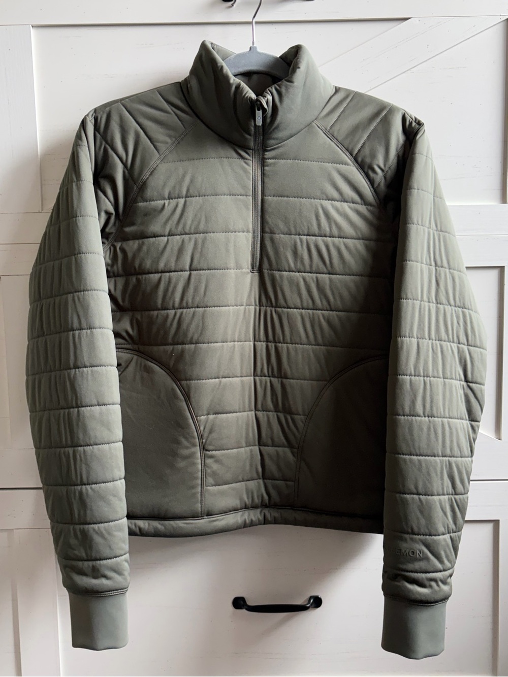 Lululemon Dynamic Movement 1/2 Zip in Army Green